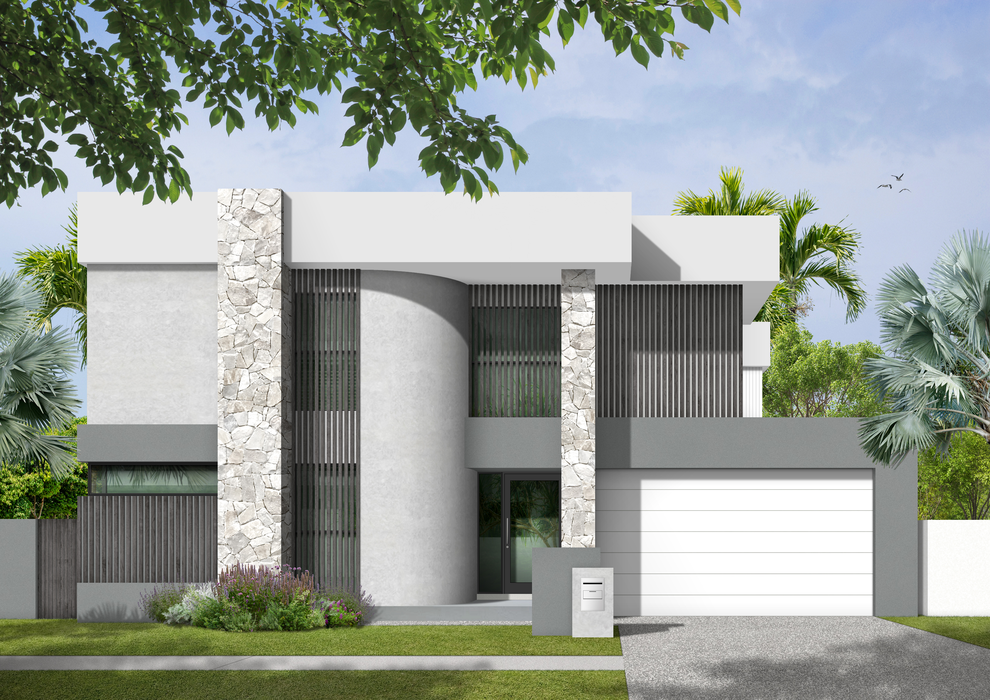 Monolith facade